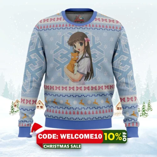 fruits basket tooru honda ugly christmas sweater 1