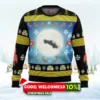 full moon odd taxi ugly christmas sweater 1