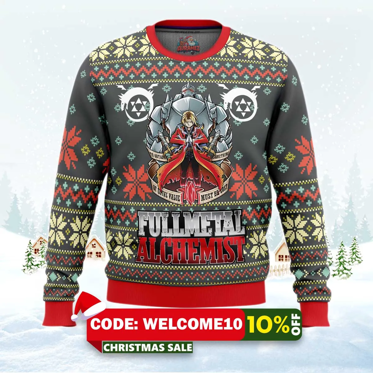 fullmetal alchemist alt ugly christmas sweater 1 fullmetal alchemist alt ugly christmas sweater 1