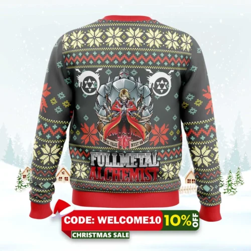 Fullmetal Alchemist Alt Ugly Christmas Sweater 1 fullmetal alchemist alt ugly christmas sweater 2