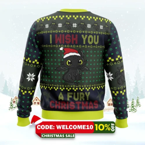 fury christmas toothless ugly christmas sweater 2