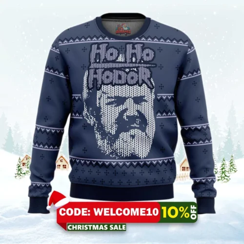 game of thrones hodor ugly christmas sweater 1