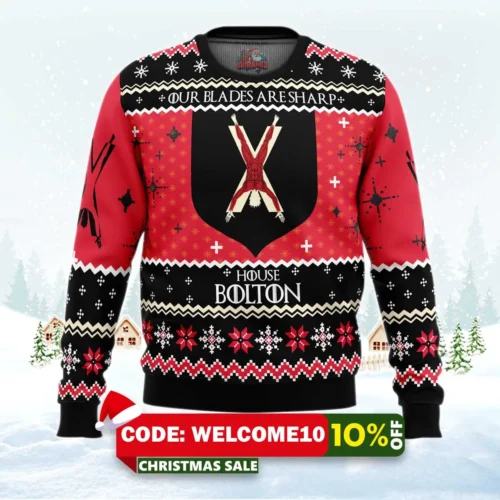 game of thrones house bolton ugly christmas sweater 1