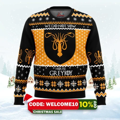 game of thrones house greyjoy ugly christmas sweater 1