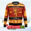 game of thrones house lannister ugly christmas sweater 1