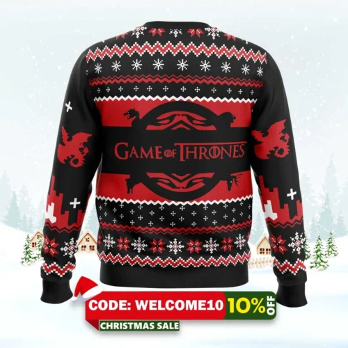 game of thrones house targaryen ugly christmas sweater 2