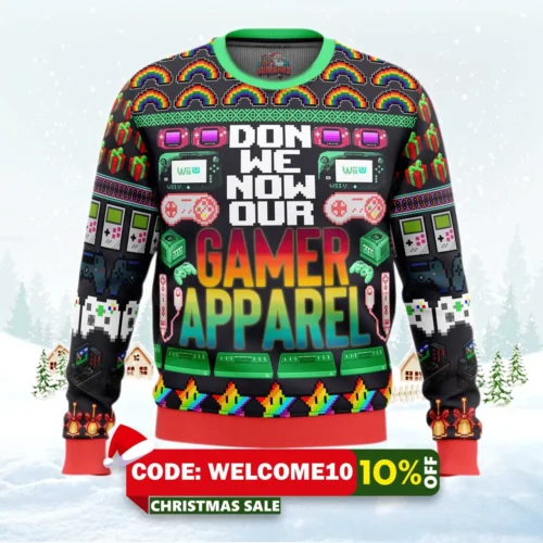 gamer apparel ugly christmas sweater 1