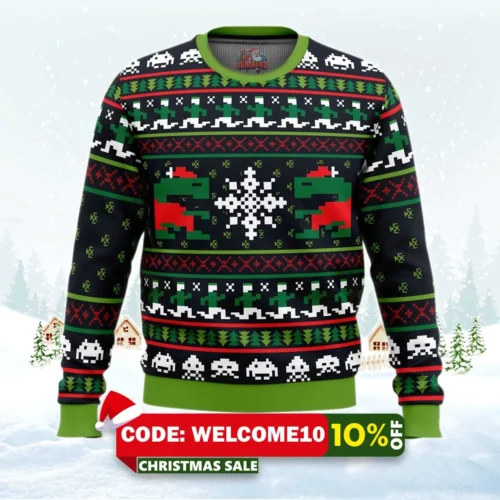 games of christmas past atari games ugly christmas sweater 1