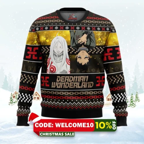 ganta and shiro deadman wonderland ugly christmas sweater 1