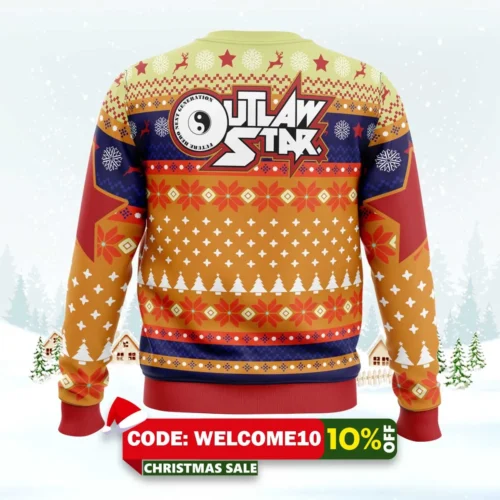 gene starwind outlaw star ugly christmas sweater 2
