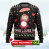 ghibli ponyo loves ham ugly christmas sweater 1