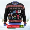 ghost fighter yuyu hakusho chibis ugly christmas sweater 1