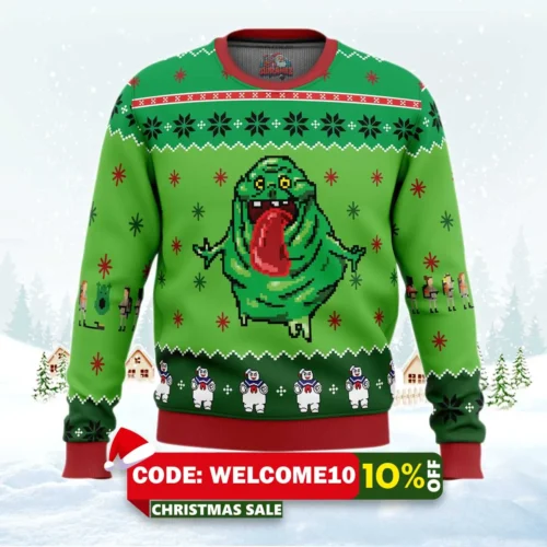 ghostbusters ugly christmas sweater 1