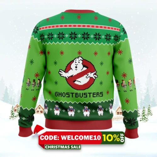 Ghostbusters Ugly Christmas Sweater 1 ghostbusters ugly christmas sweater 2