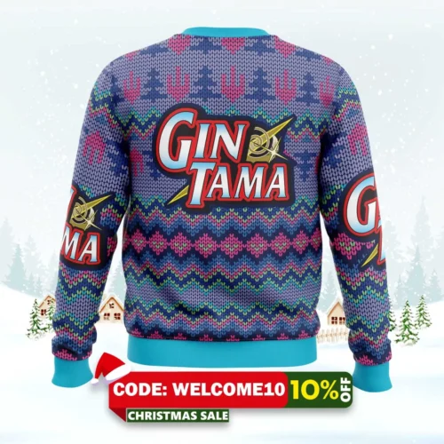 Gintama Alt Ugly Christmas Sweater 1 gintama alt ugly christmas sweater 2