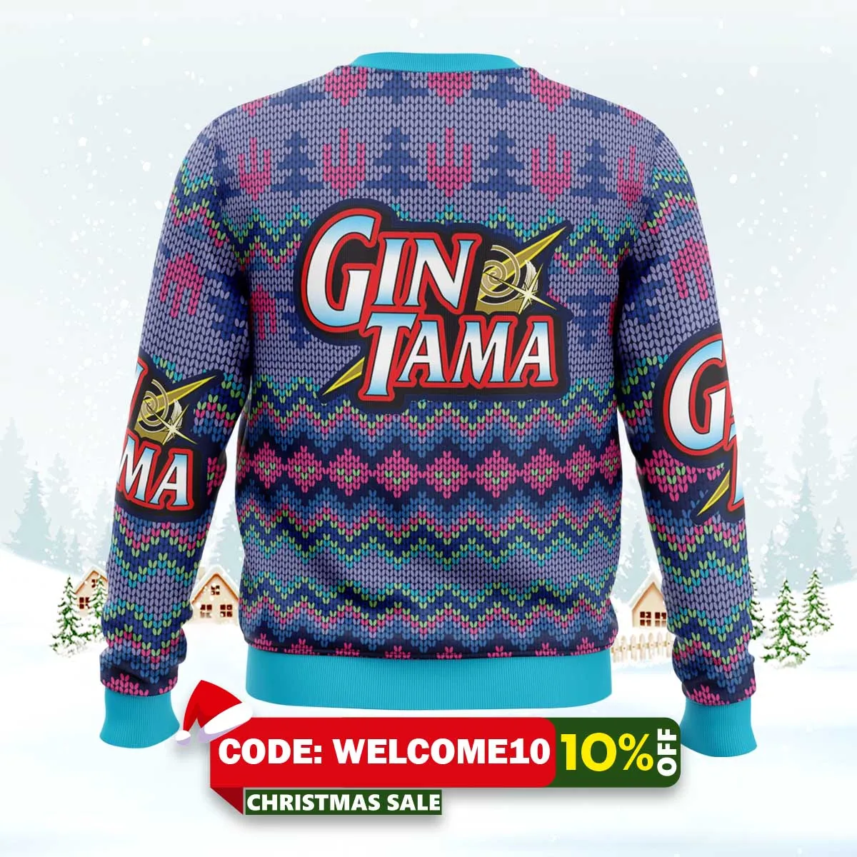 gintama alt ugly christmas sweater 2 gintama alt ugly christmas sweater 2