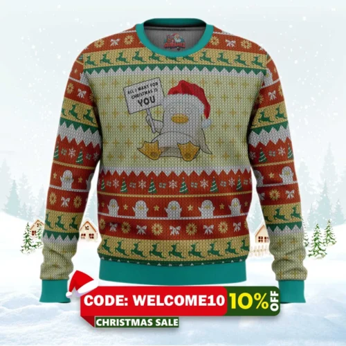 gintama cosmic elizabeth ugly christmas sweater 1