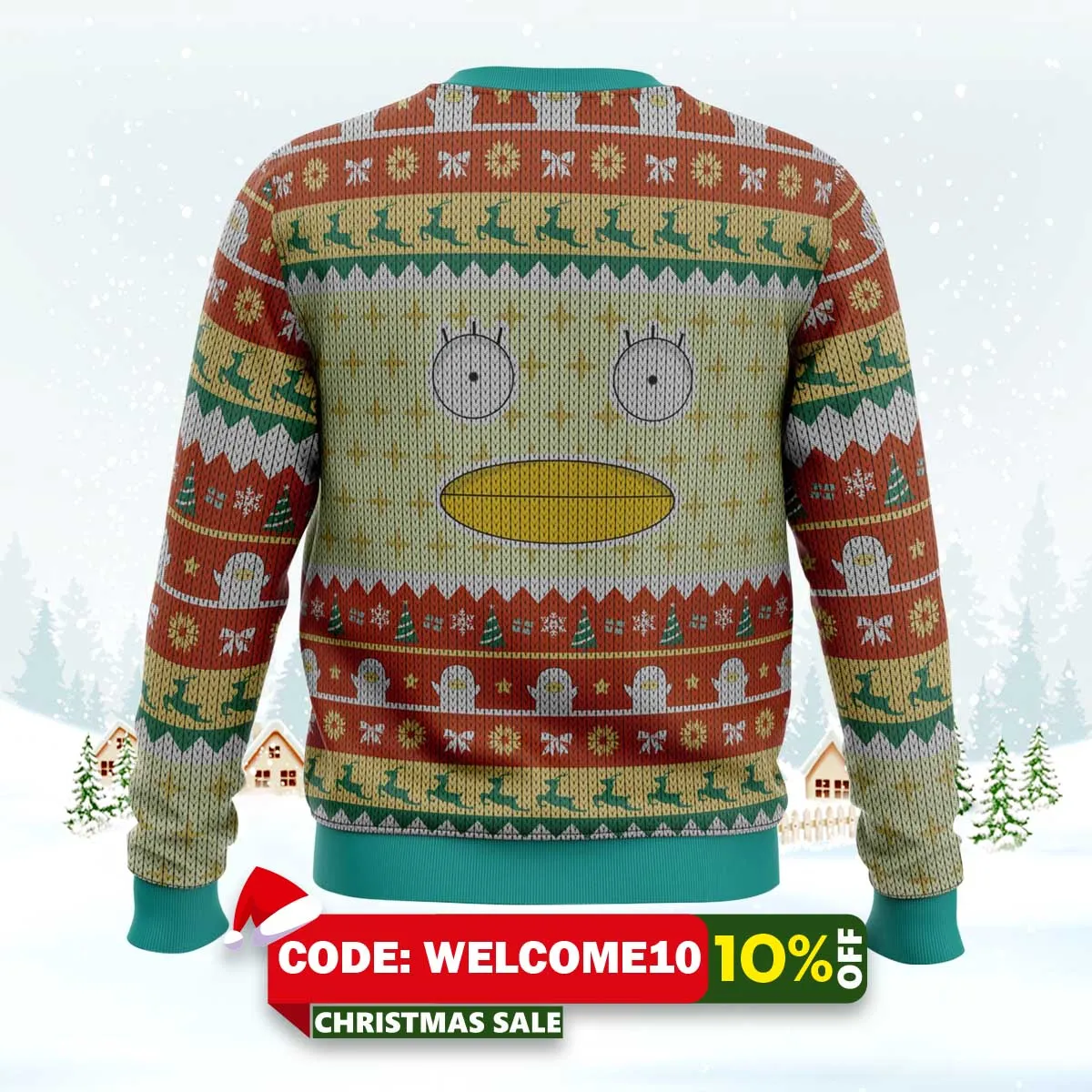 gintama cosmic elizabeth ugly christmas sweater 2 gintama cosmic elizabeth ugly christmas sweater 2