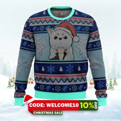 gintama gintoki and sadaharu ugly christmas sweater 1