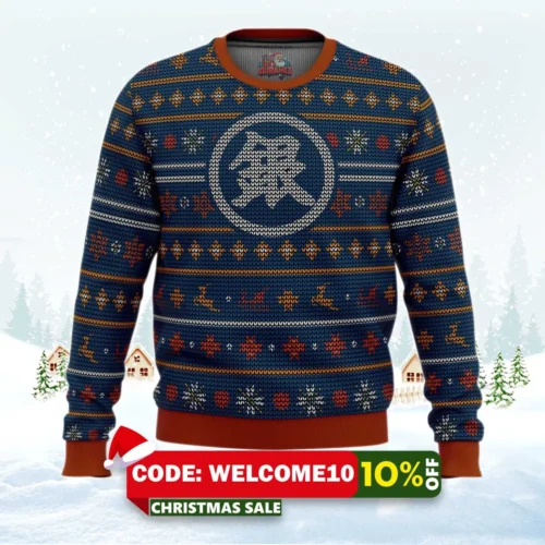 gintama gintoki symbol ugly christmas sweater 1