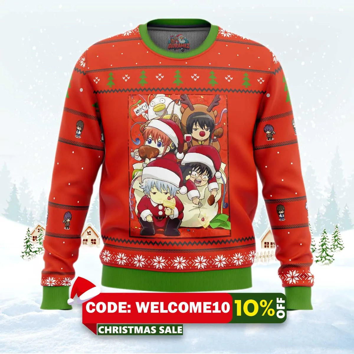 gintama holiday christmas sweater 1 gintama holiday christmas sweater 1