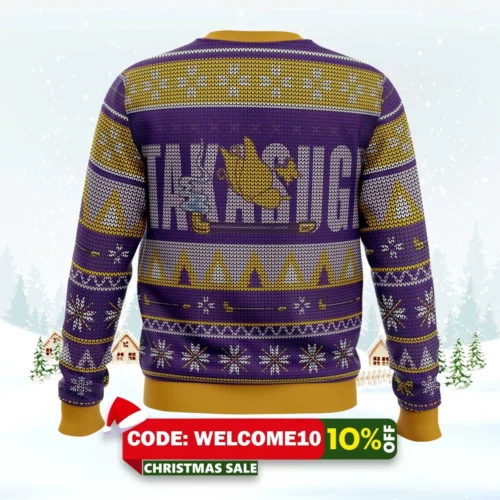Gintama Smokin Shinsuke Ugly Christmas Sweater 1 gintama smokin shinsuke ugly christmas sweater 2