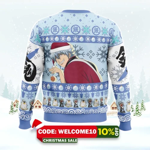 Give Me Your Christmas Balls Gintama Ugly Christmas Sweater 1 give me your christmas balls gintama ugly christmas sweater 2