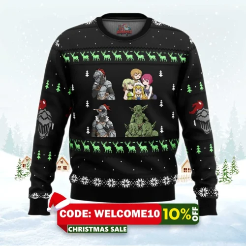 goblin slayer sprites ugly christmas sweater 1
