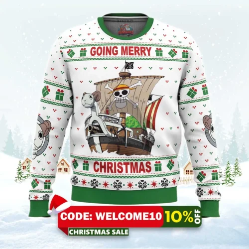 going merry christmas one piece ugly christmas sweater 1