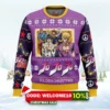golden christmas jojo's bizarre adventure ugly christmas sweater 1