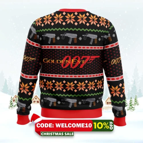 golden eye ugly christmas sweater 2