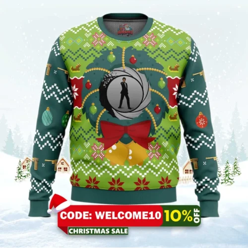 golden eye v2 ugly christmas sweater 1