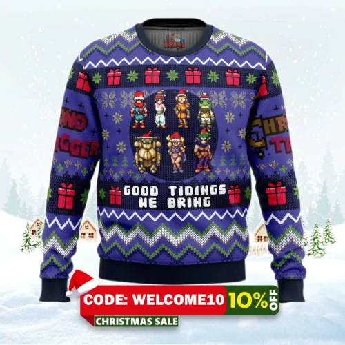 good tidings we bring chrono trigger ugly christmas sweater 1