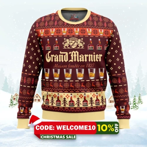 grand marnier ugly christmas sweater 1