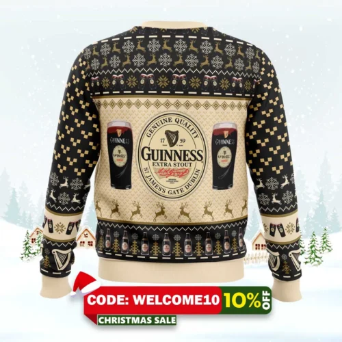 guinness extra stout ugly christmas sweater 2