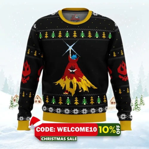 gurren lagann kamina ugly christmas sweater 1