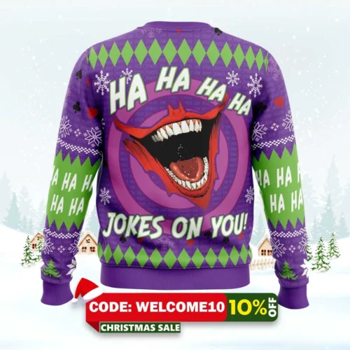 ha ha ha happy christmas joker christmas sweater 2
