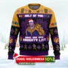 half of you are on the naughty list thanos marvel ugly christmas sweater 1
