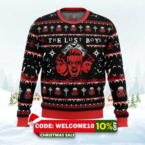 half vampire the lost boys ugly christmas sweater 1