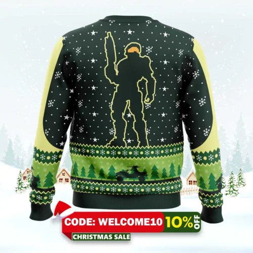 halo happy halo days ugly christmas sweater 2