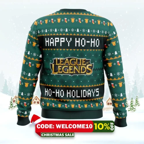 happy ho ho ho holidays league of legends sweater 2