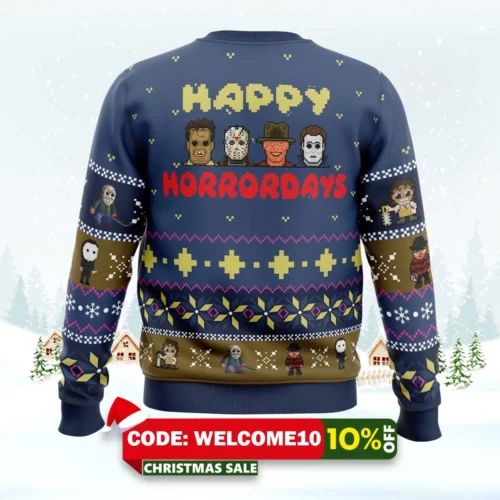 happy horrordays halloween sweater 2