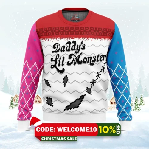 harley quinn suicide squad ugly christmas sweater 1