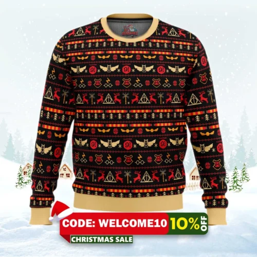 harry potter christmas ornaments ugly christmas sweater 1