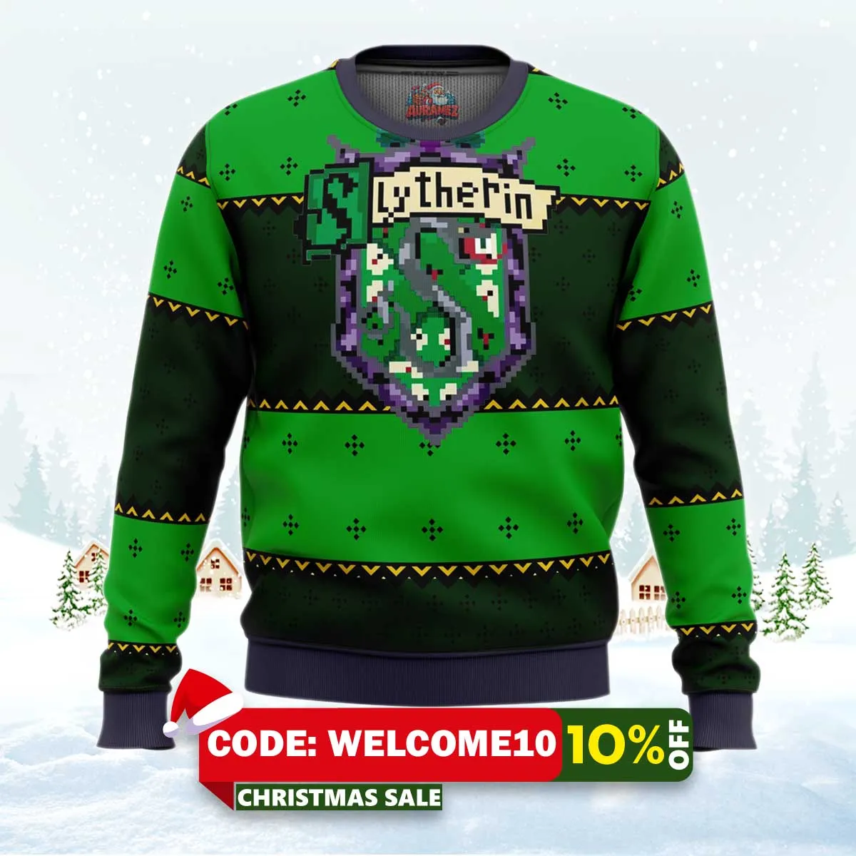 harry potter slytherin ugly christmas sweater 1 harry potter slytherin ugly christmas sweater 1