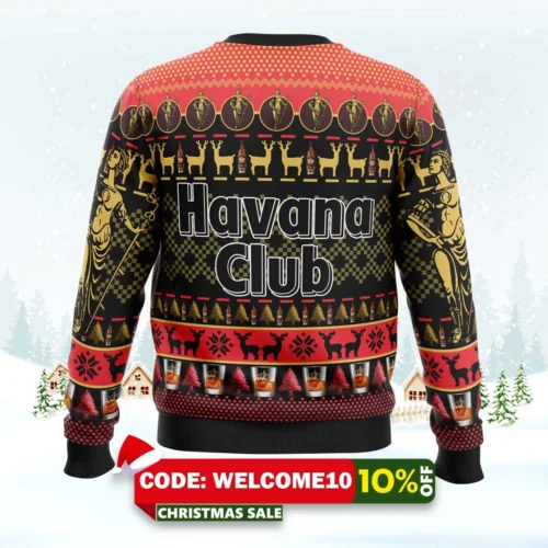 havana club ugly christmas sweater 2