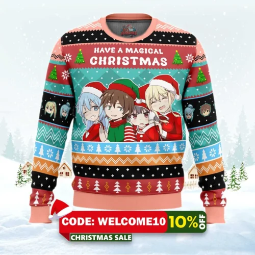 have a magical christmas konosuba ugly christmas sweater 1