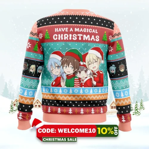 have a magical christmas konosuba ugly christmas sweater 2
