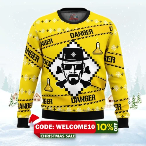 heisenberg breaking bad christmas ugly christmas sweater 1