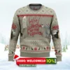 helfe das monstrum monster ugly christmas sweater 1